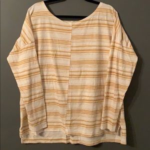 Eddie Bauer Striped Dolman Long Sleeve Tee